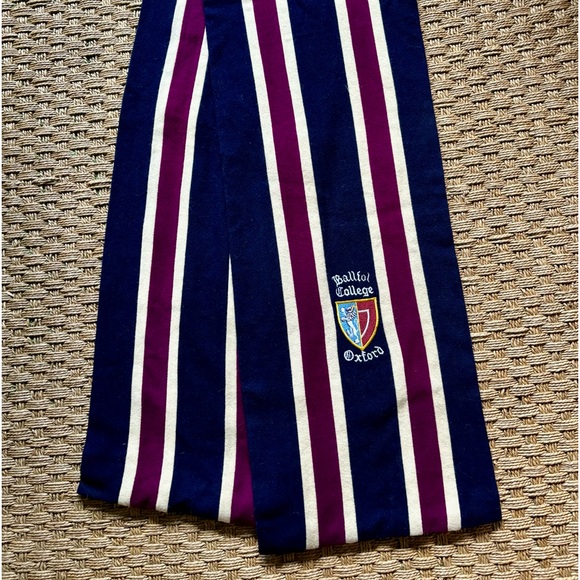 Vintage Oxford College Wool Scarf - Picture 2 of 4